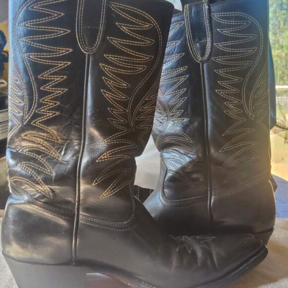 Men's Cowboy boots black by  BILTRITE - Picture 6 of 12